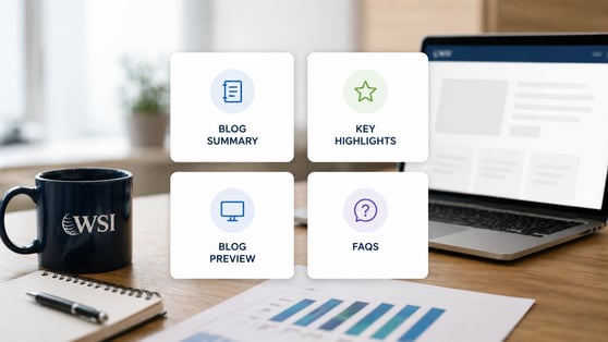 Showing some elements of blog written for AI Search
