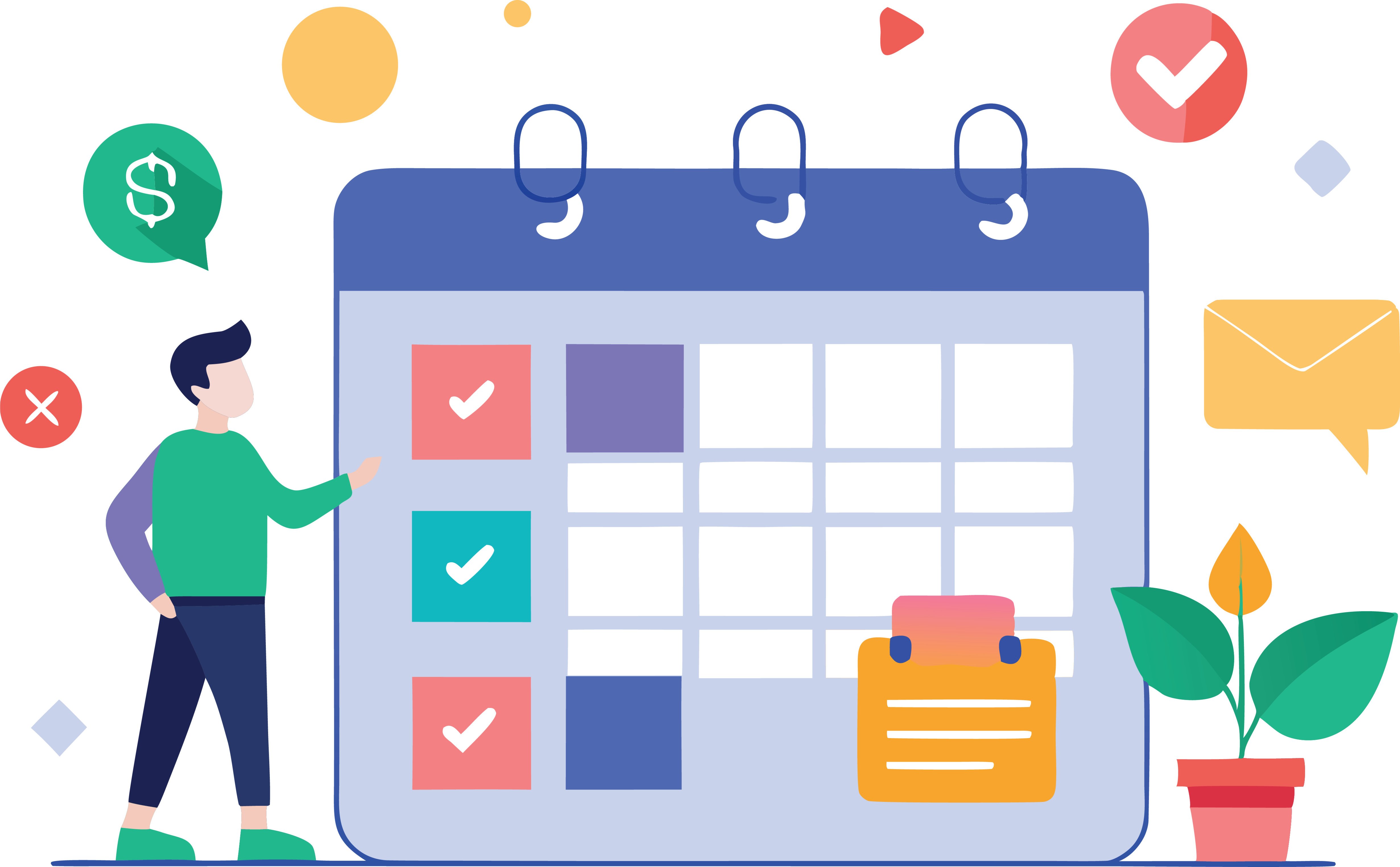 Social media content ideas and strategies planned using a content calendar and tasks.