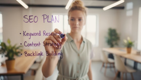 Writing effective SEO strategies for content in an office environment