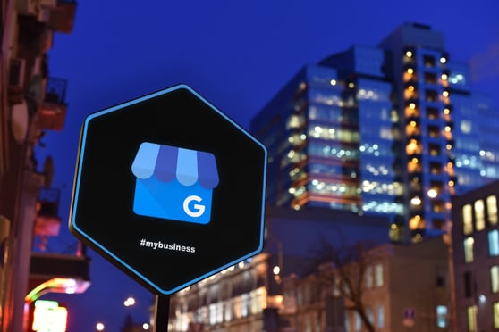 Sign of Google My Business