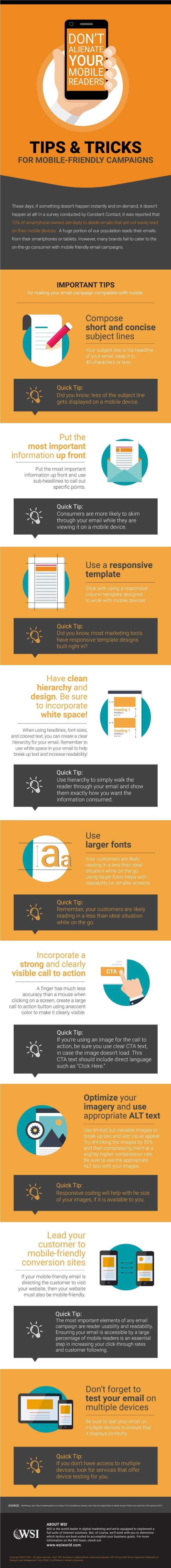 Don't Alienate Your Mobile Readers Infographic