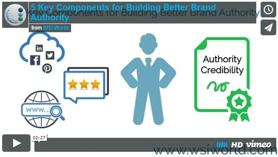 Screenshot of 5 Key Components For Building Better Brand Authority video.