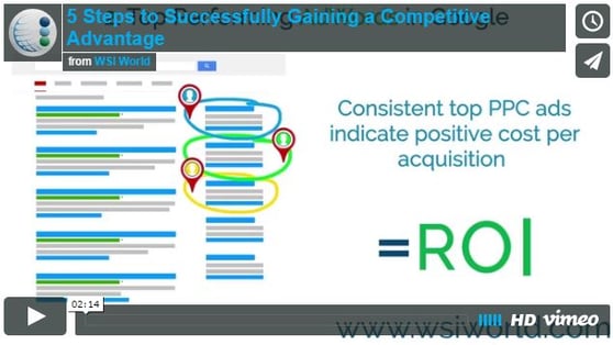 Screenshot of 5 Steps to Successfully Gaining a Competitive Advantage video.