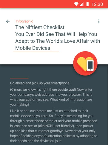 The Niftiest Mobile Marketing Checklist You Ever Did See