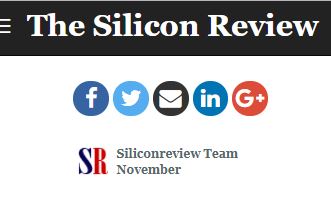 Screenshot of the Silicon Review website.
