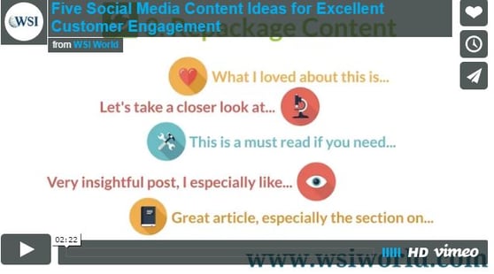 Screenshot of 5 Social Media Content Ideas For Excellent Customer Engagement video.