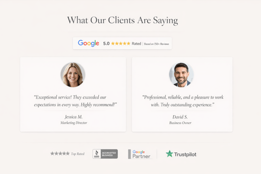 Growth-focused website with essential business tools, showcasing what makes a website great for success.