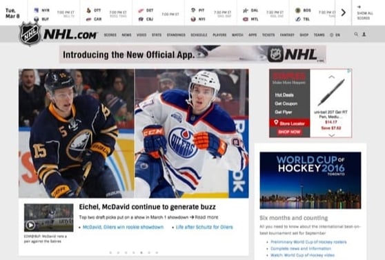 NHL.com Homepage