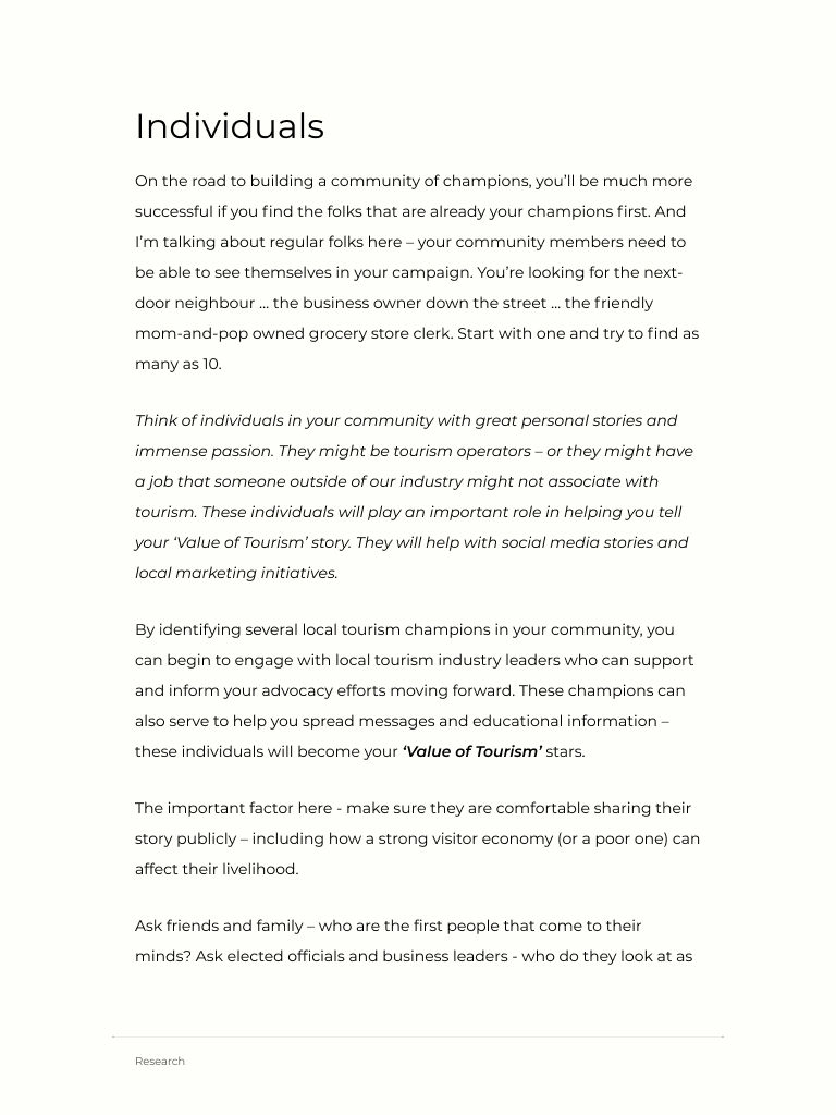 DMO Promotional Page