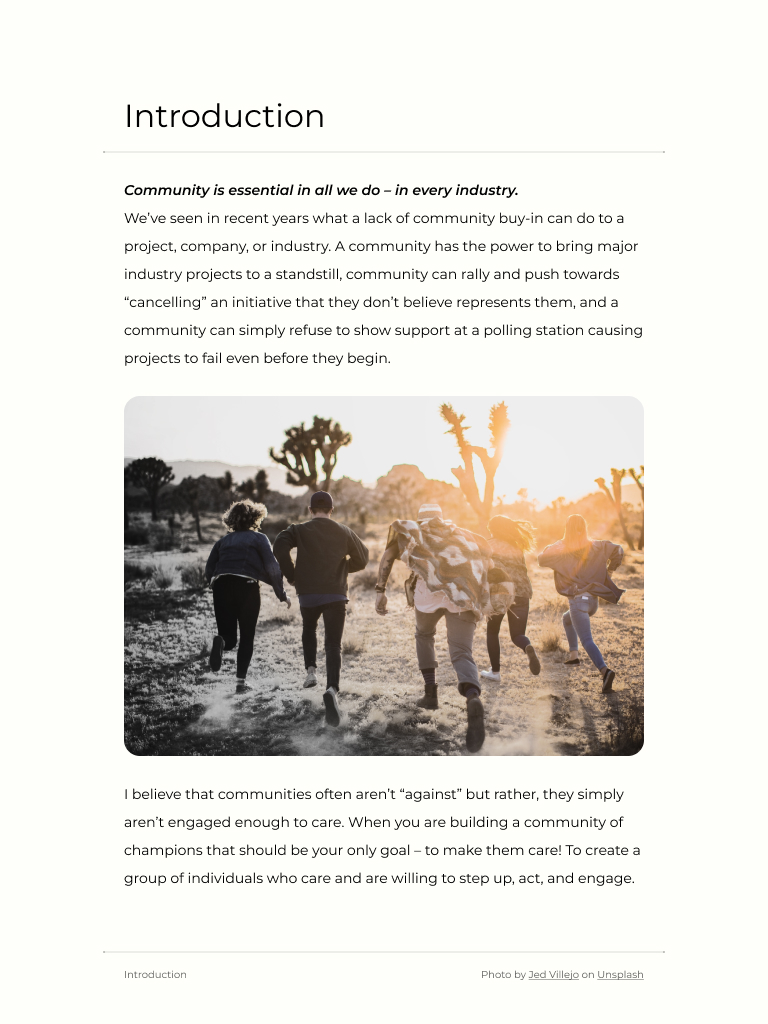 DMO Promotional Page
