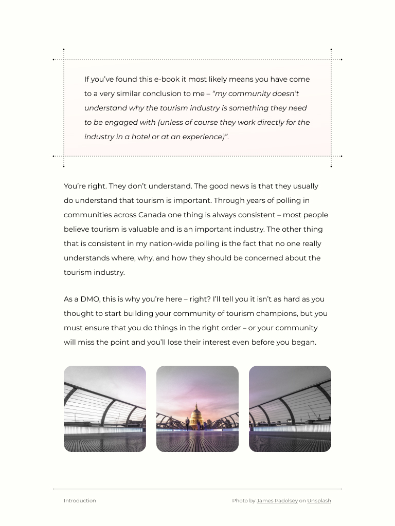DMO Promotional Page