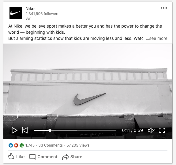 Nike LinkedIn online reputation